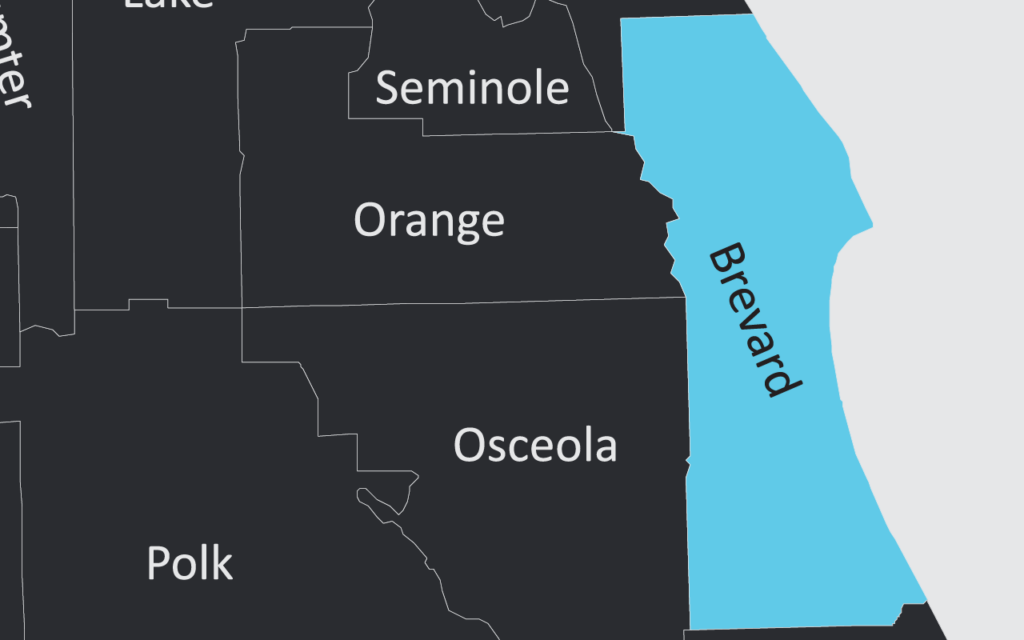 Brevard County Florida Water And Fire Damage Restoration And Mold Remediation Company Map
