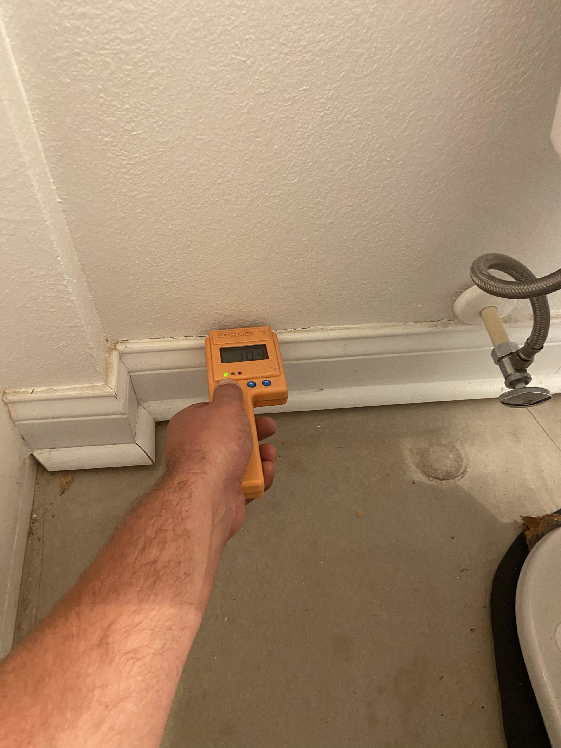 moisture and mold inspection prior to water damage restoration in Flagler Beach Fl 32136 home